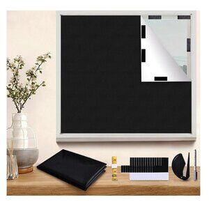 FanFanwin Temporary Blackout Window Cover, Portable DIY Window Blinds & Shades,